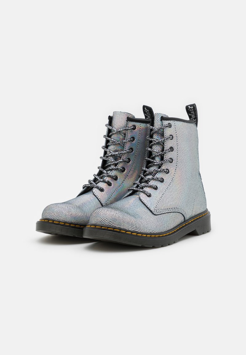 Kinder Booties | Dr. Martens 1460 Y Schnürstiefelette silver iridescent/silberfarben - SA61376 Kinder Booties | Dr. Martens 1460 Y Schnürstiefelette silver iridescent/silberfarben - SA61376