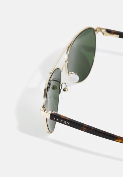Polo Ralph Lauren 7-10 YEARS UNISEX - Óculos de sol - shiny pale gold - dark green