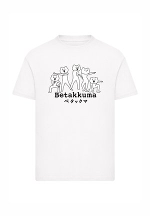 Print T-shirt - weiß