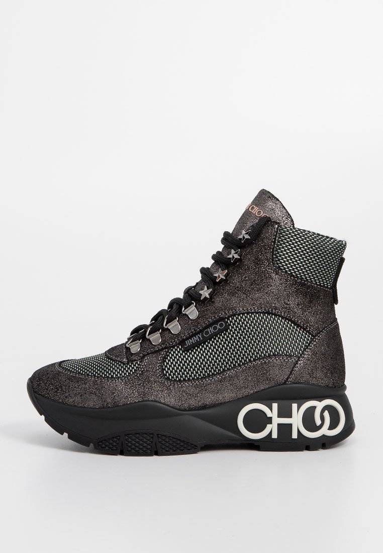 Jimmy Choo Sneakers hoog antraciet