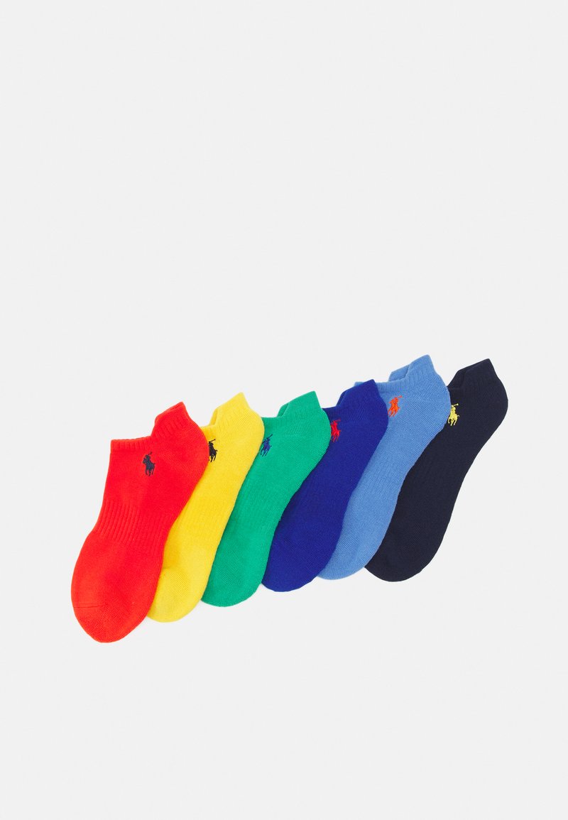 JACK & JONES Jacaedan Tennis Socks – Pack Da 5 Calzini Uomo, Colori Mix (Blu, Verde, Rosa), Taglia Unica
