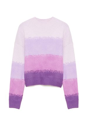 INSIDE DE RAYAS - Jersey de punto - morado