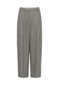SLNANINE BARREL - Pantalon classique - grey herringbone