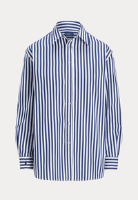 OVERSIZE FIT STRIPED COTTON SHIRT - Chemisier - fall royal/white