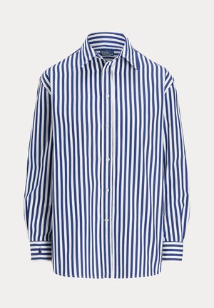 Polo Ralph Lauren OVERSIZE FIT STRIPED COTTON SHIRT - Πουκαμίσα με κουμπιά - fall royal/white