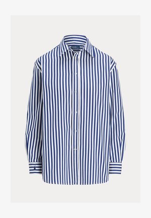 Polo Ralph Lauren OVERSIZE FIT STRIPED COTTON SHIRT - Overhemdblouse - fall royal/white