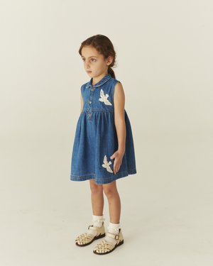 Copenhagen Colors DRESS DOVES - Τζιν φόρεμα - indigo blue