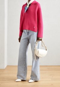 Mos Mosh Stickad tröja - pink