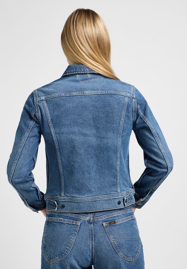 RIDER JACKET - Denim jacket - classic indigo4