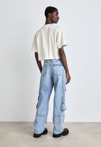 HUGO LENI - Wide leg - turquoise/aqua