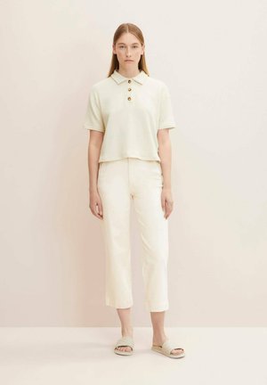 Trousers - soft neutral beige