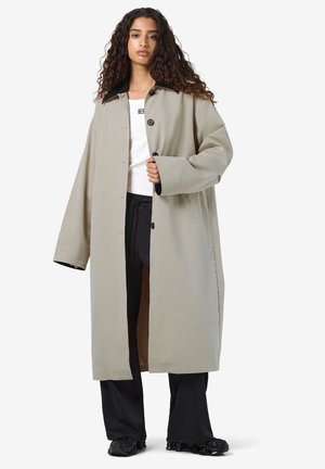 NMNORA COLLAR LONG COAT - Manteau classique - silver lining
