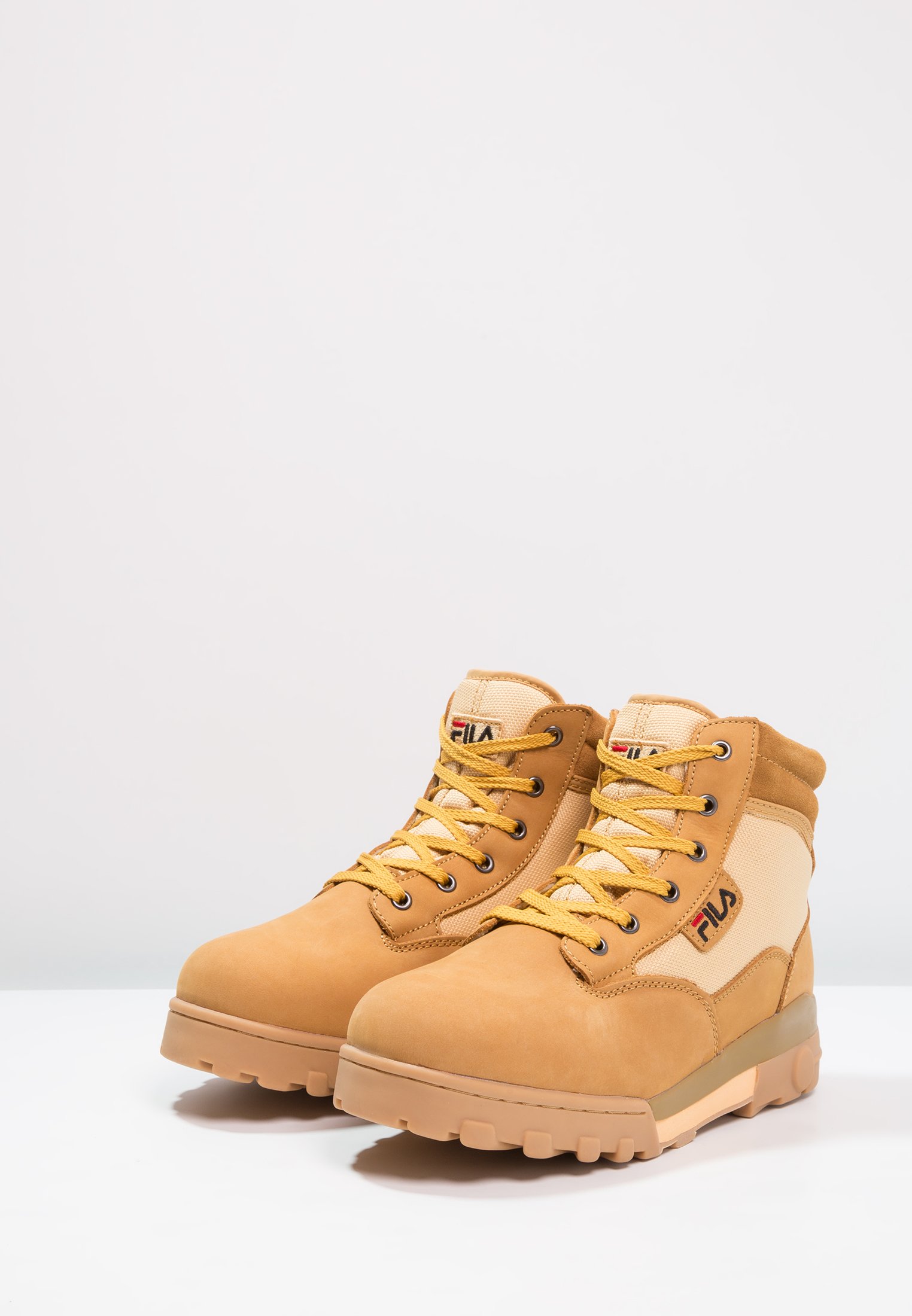 Fila GRUNGE MID - Veterboots - chipmunk/Bruin - Zalando.nl