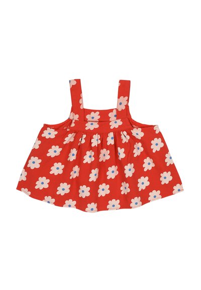 JELLY MALLOW FLORAL SLEEVELESS - Tops - red
