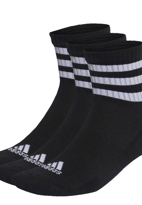 adidas CUSHIONED MID-CUT - Sports socks - black white — photo 2