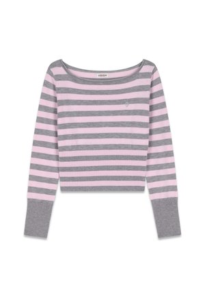 Guess Jeans, GESTREIFTER PULLOVER - Pullover - grey