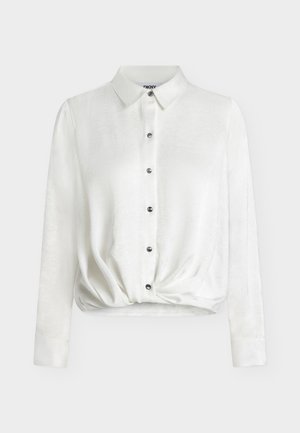 DKNY, TWIST CREASE TOP - Blusa - ivory