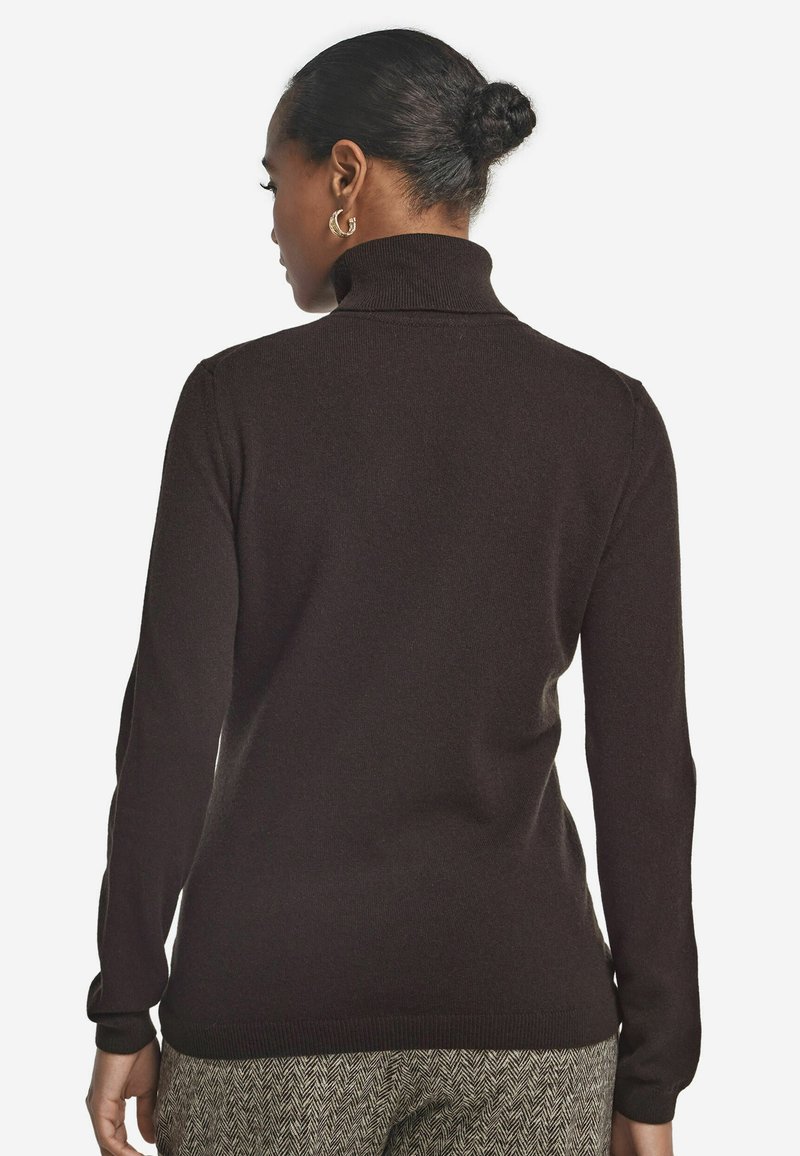 Rollkragenpulli Braun Rollkragenpullover Dunkelbraun Falconeri