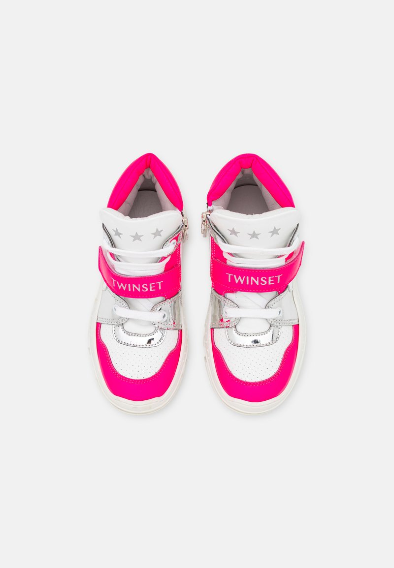 Kinder Sneaker low | TWINSET Sneaker high shock pink/ottico/argento/weiß - FP78426 Kinder Sneaker low | TWINSET Sneaker high shock pink/ottico/argento/weiß - FP78426