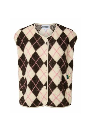Pieces, PCKATTY TEDDY VEST NOOS BC - Gilet - birch