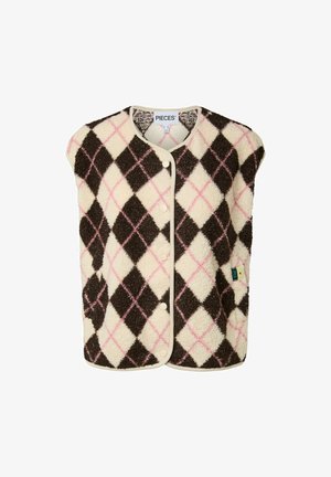 Pieces, PCKATTY TEDDY VEST NOOS BC - Gilet - birch
