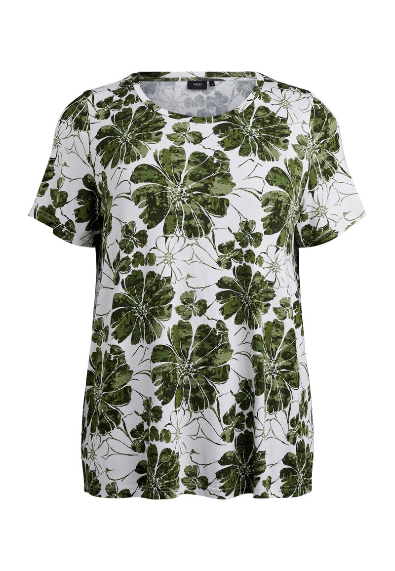 Zizzi T-shirt print groen