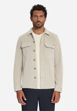 NO EXCESS, STRETCH CORD OVERSHIRT - Veste légère - cement