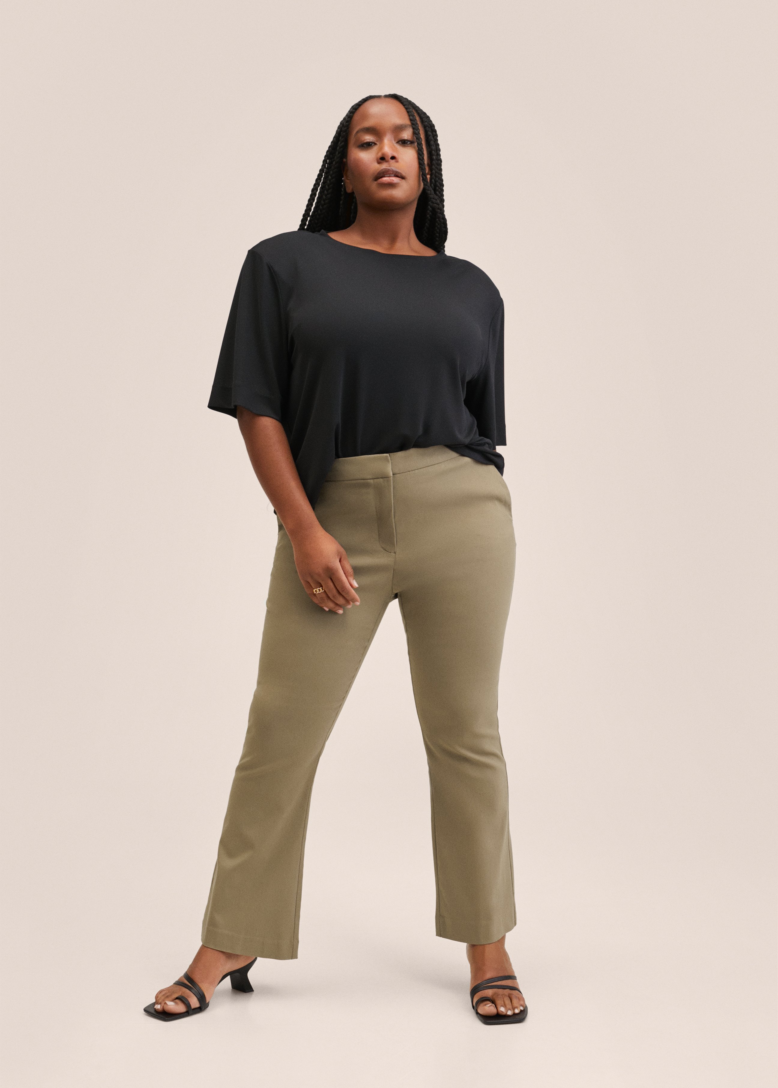Mango Pantaloni - kaki/cachi - Zalando.it