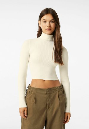 HIGH NECK - Sweter - offwhite