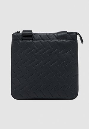 Armani Exchange, GINEVRA EMBOSSED FLAT CROSSBODY UNISEX - Чанта за носене през рамо - black