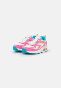 Skechers Sport TRES AIR - Zapatillas - pink duraleather/white mesh/blue and natural trim