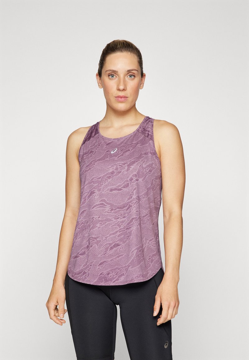 ASICS ROAD ALL OVER TANK - Topper - dusty mauve