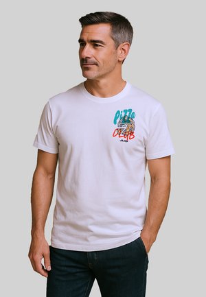 ITALIAN FOOD LOVER - T-shirt print - white