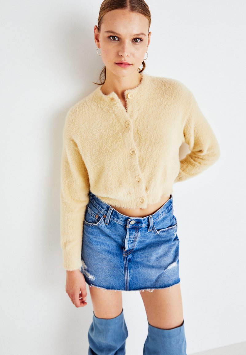 Levi's® CAT CARDIGAN Vest marzipan/crème Zalando.nl