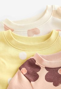Next STAMPY 3 PACK - REGULAR FIT SET - Pyžamová sada - neutral yellow flower heart