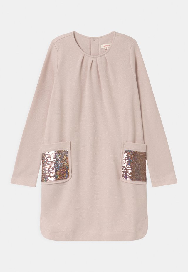 ROBE - Robe pull - rose argente