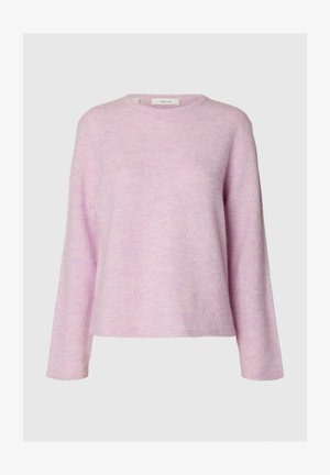 Selected, SLWLULU NEW LS KNIT O-NECK NOOS - Pullover - winsome orchid