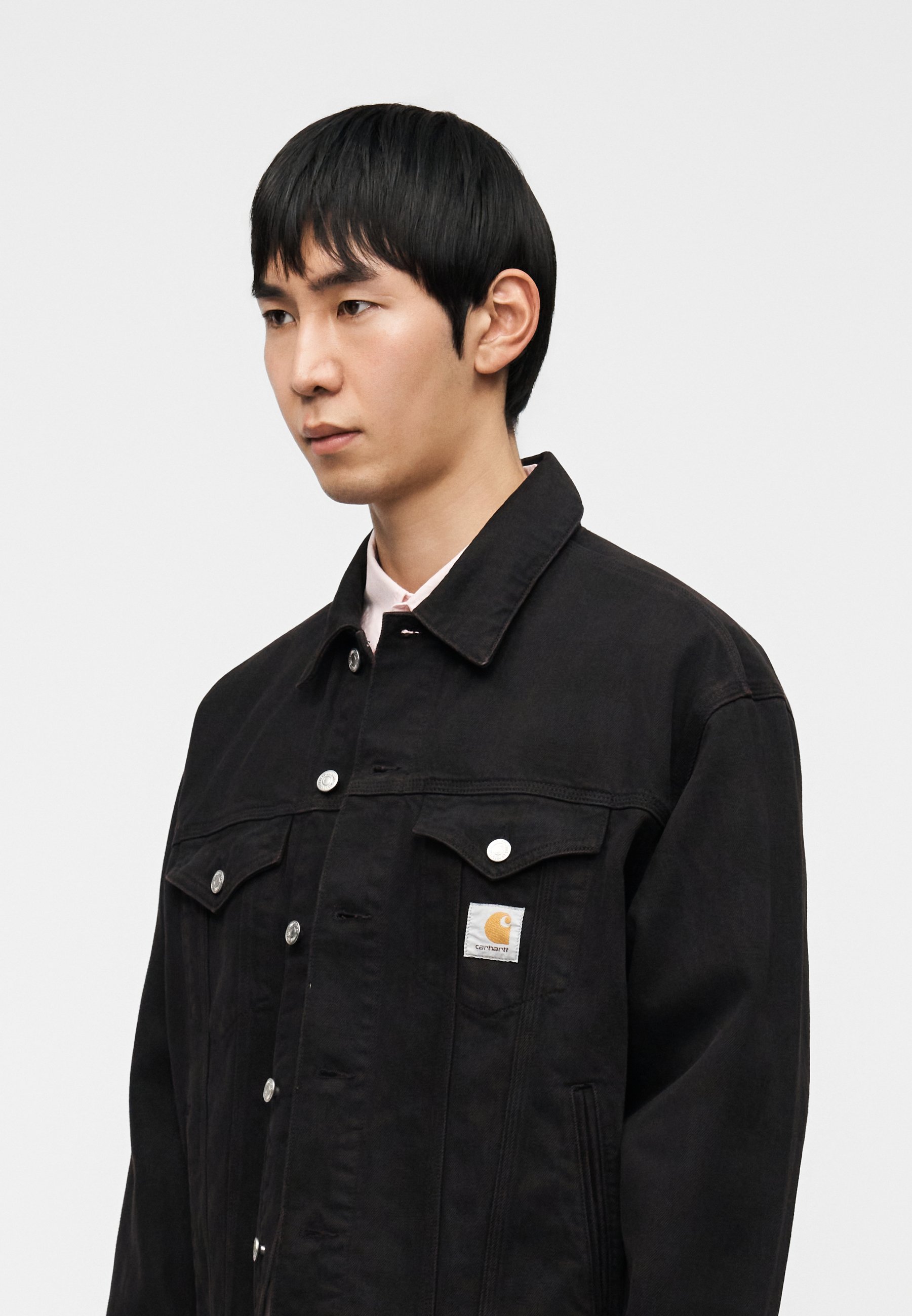 Carhartt WIP EVERSON TRUCKER JACKET - Denim jacket - black