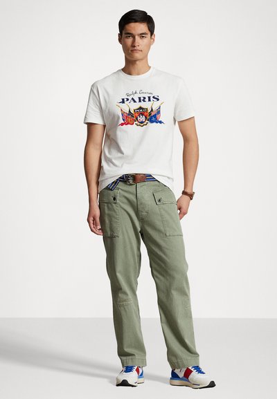 Polo Ralph Lauren SHORT SLEEVE - T-shirt med print - classic oxford white