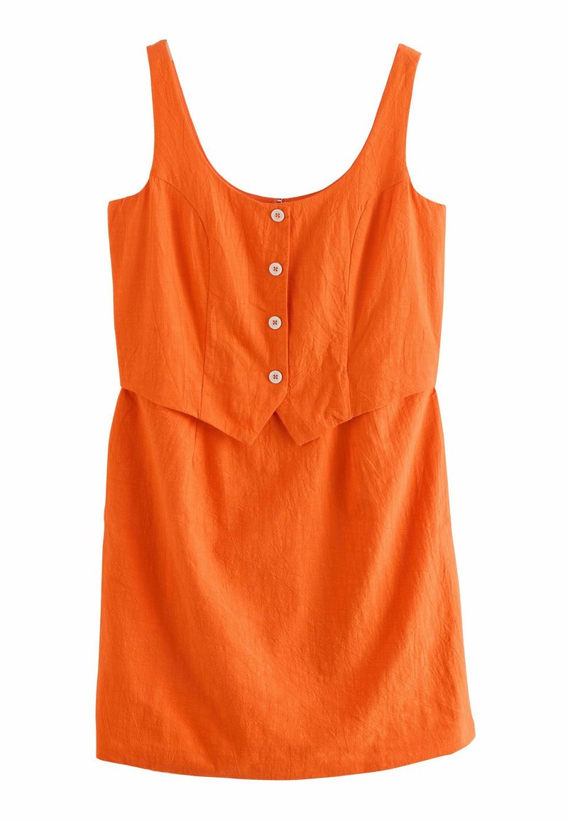 Next SLEEVELES - Skjortklänning - bright orange