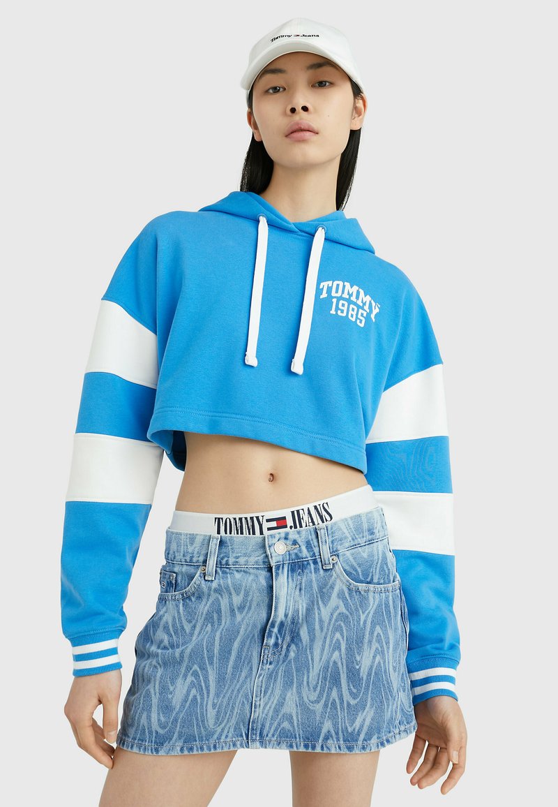 BDG Urban Outfitters CROPPED ZIP HOODIE - Sweat zippé - navy/bleu marine