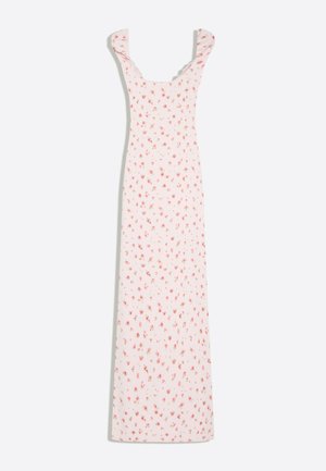 Bershka, LACE CRINKLE MIDI DRESS 01250727 - Robe fourreau - light pink