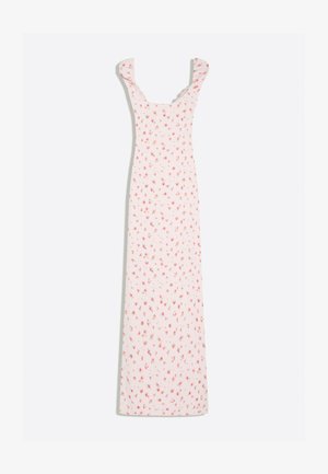 Bershka, LACE CRINKLE MIDI DRESS 01250727 - Robe fourreau - light pink