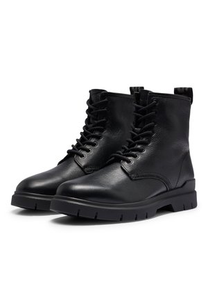 Šněrovací kotníkové boty - black
