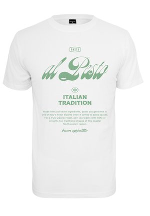 AL PESTO TEE - T-shirt print - white