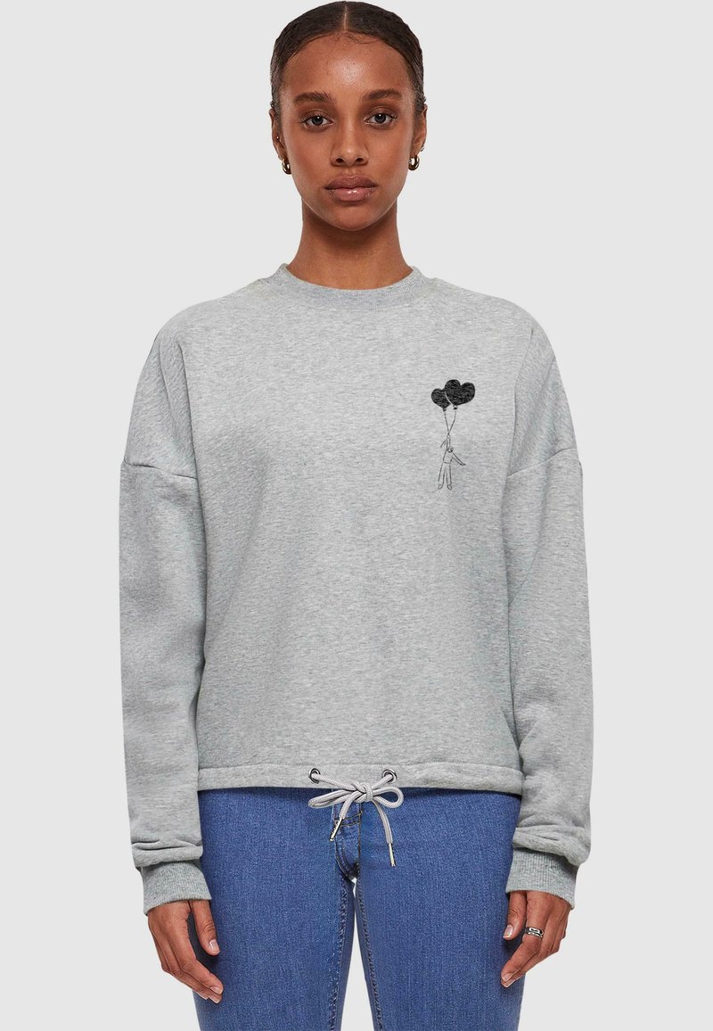 Merchcode LOVE IN THE AIR - Sweatshirt - heather grey