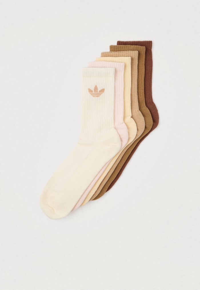 adidas 6 PACK - Calcetines - cream white/wonder quartz/sand strata