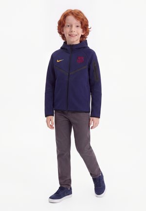 Nike Performance, FC BARCELONA FULL ZIP UNISEX - Veste de survêtement - blackened blue/mineral yellow