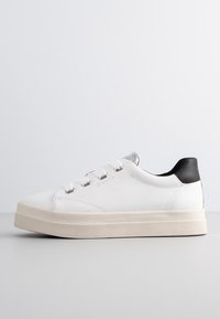 GANT AVONA - Sneaker low - wht/blk/silver