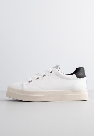 GANT AVONA - Sneaker low - wht/blk/silver